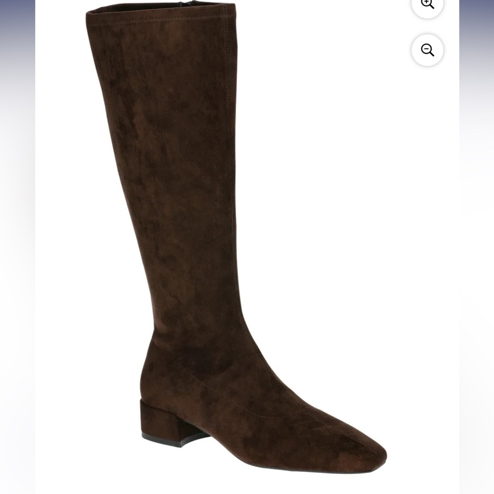 New!Scoop Brown Suede Knee-High Boots